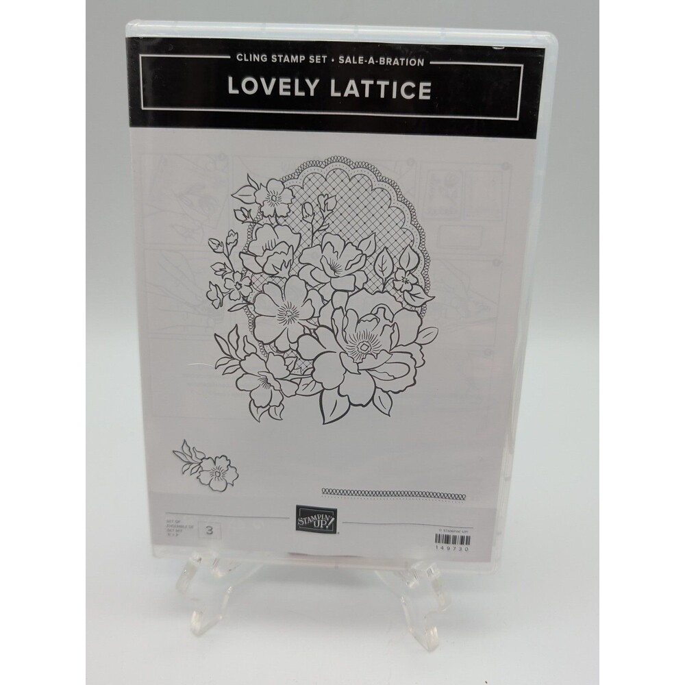 Stampin' Up Stamp set -Lovely Lattice- 3 stamps